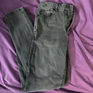 American Eagle Curvy Mom Jeans Size 4 Faded Black